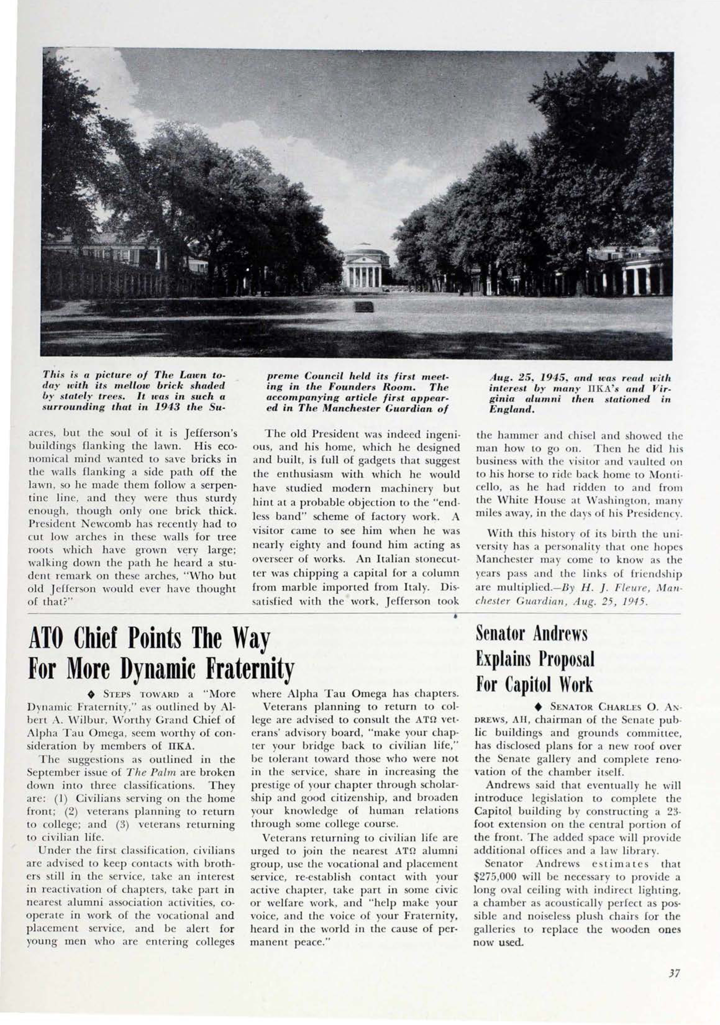 ATO Chief Points the Way For More Dynamic Fraternity